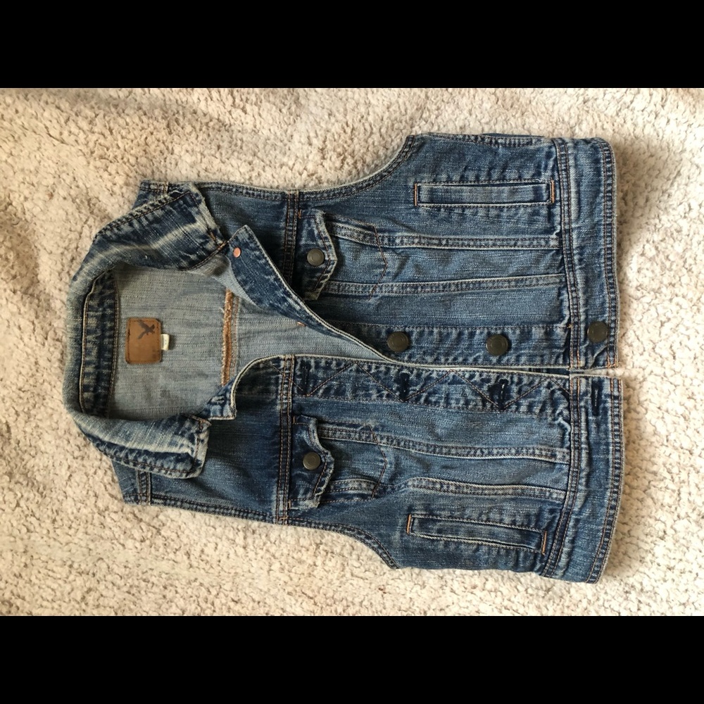American Eagle Denim Vest